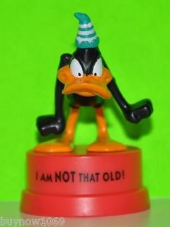 LOONEY TUNES DAFFY DUCK FIGURE 3 TALL CAKE TOPPER 1994 NEW HARD TO 