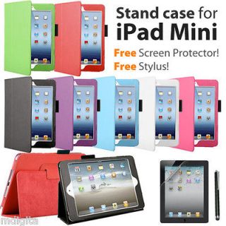 Premium Stand Leather Case Cover for New Apple iPad Mini