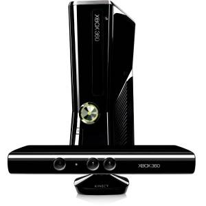 Microsoft Xbox 360 S (Latest Model)  with Kinect 4 GB Matte Black 