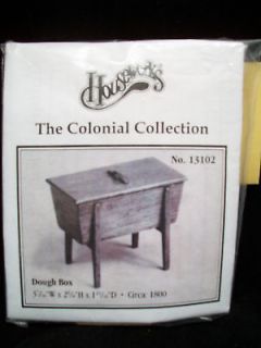Dough Box colonial miniature wooden furniture kit 13102 1/12 scale 