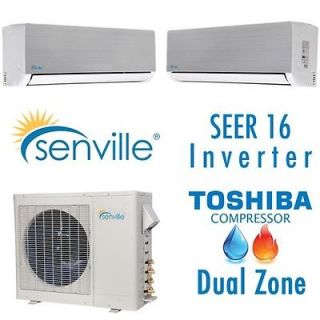     Senville Ductless Mini Heat Pump Split Air Conditioner   16 SEER