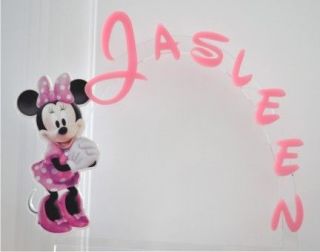Minnie Mouse Pink Dress PERSONALIZED cake topper orANY character Cake 