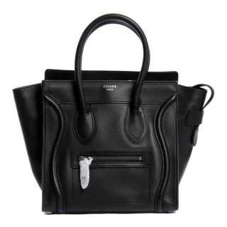 NAVY CELINE MINI LUGGAGE BAG IN SMOOTH CALF LEATHER GORGEOUS