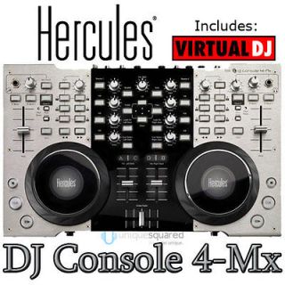 Hercules 4 Mx USB DJ Controller w/ Carry Bag + Virtual DJ