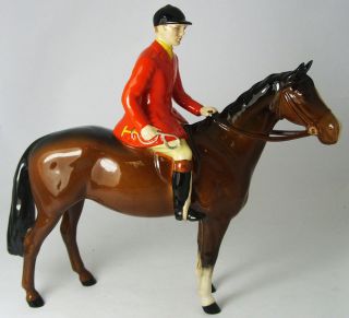 Beswick Huntsman on a beautiful brown horse Model NO1501