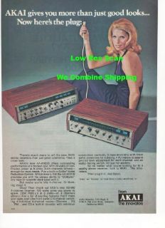 AKAI AA 910DB 4 Channel Receiver 1974 Colour Picture Print AD