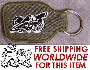   Cloth Military Key Ring Airborne Special Forces We Kill for Peace