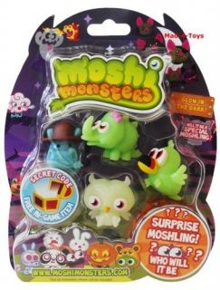 Moshi Monsters   HALLOWEEN GLOW IN THE DARK 5 FIGURE PACK   PACK H 