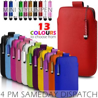  PULL TAB SKIN CASE COVER POUCH+MINI STYLUS FOR VARIOUS MOTOROLA PHONE