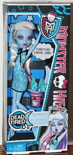 Monster High Dead Tired Abbey Bominable Daughter of the Yeti NIB 1st 