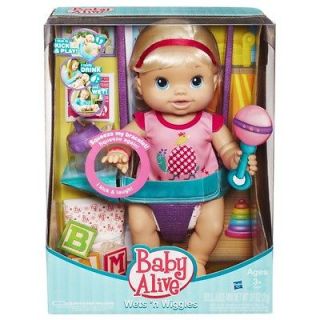   Alive Wets And Wiggles Doll Interactive Eats , Pees , Giggles & Moves