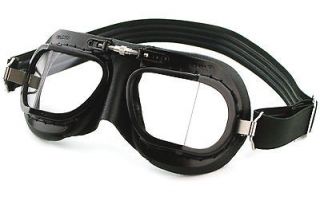 GOGGLES   All Black Motorcycle,Mot​orbike,Aviator​,Flying Goggle 