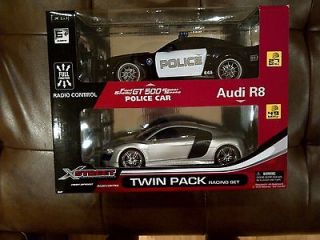    Pack Racing Set 118 Scale Ford Shelby GT500 Police Car AND Audi R8