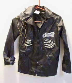 Motorcycle Jacket Halloween Costume Boys Medium 7 8 Dead City Choppers