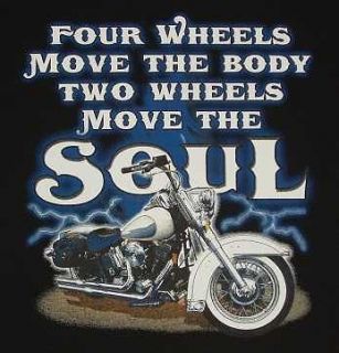 Wheels Move the Soul SS/LS T Shirts Biker Motorcycle