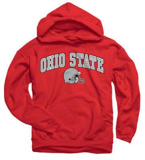 Ohio State Buckeyes Red Football Helmet Hooded Sweatshirt