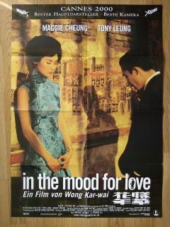 IN THE MOOD FOR LOVE vintage German 1 sheet WONG KAR WAI Tony Leung 