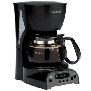 Mr. Coffee DRX5 4 Cup BLACK Programmable Coffeemaker NEW 