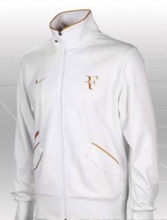   Federer Victory RF Wimbledon White Gold Tennis Jacket 381366 Nadal XL