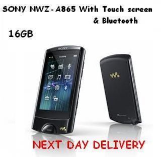 SONY NWZ A865 16GB  Player TOUCH SCREEN & BLUETOOTH CHRISTMAS DEAL 