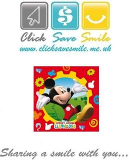 Mickey Mouse Party Napkins & More Tablewear   Decorations & Favours