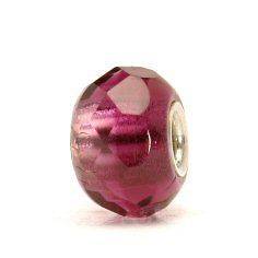 Authentic Trollbeads Glass Red pink Prism 60187