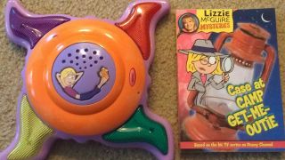   Lizzie McGuire lot of 2 Flash Talk game and Lizzie Mystery book