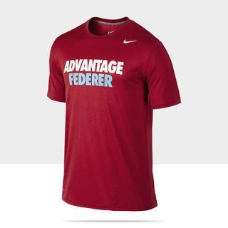 New Nike Mens RF Advantage FEDERER Tennis T Shirt Red 574506 648