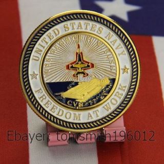   USS George H.W. Bush / Aircraft Carrier / Military Challenge Coin 463