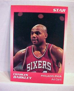1990 91 Star NBA Charles Barkley Sixers 76ers Philadelphia Promo Ad 