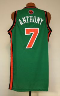 New York Knicks Carmelo Anthony NBA Green Swingman Jersey Mens Sizing