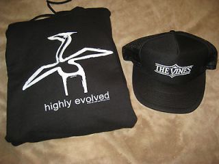   Highly Evolved LARGE HOODIE, TRUCKER HAT & STICKERS snapback shirt