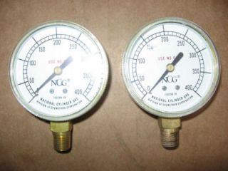 Pneumatic Pressure Gauge 400 PSI National Cylinder Gas
