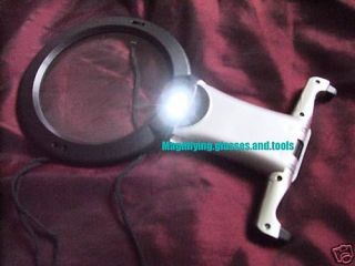 Cross stitch neck magnifier magnifying glass LED light