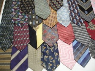 Mens DESIGNER Silk Neck Ties Neckties Lot of 25 Woven Executive 