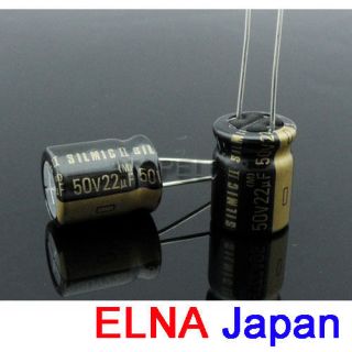 10pcs ELNA SILMICⅡ Electrolytic Audio Capacitors 22uF/50V