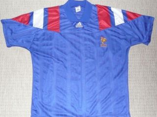 France adias equipment home 1990s football jersey shirt mens 44 46