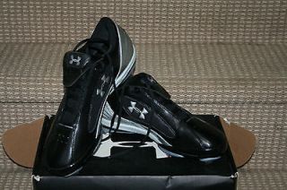 Under Armour UA Clutch Low ST Baseball Spikes Cleats   Black   NEW