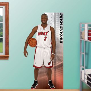 Miami Heat NBA Dwyane Wade Fathead Growth Chart 34W x 65H