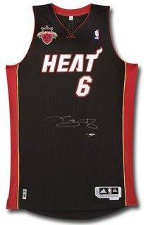 LEBRON JAMES Signed Finals MVP Miami Heat Jersey UDA LE 12