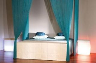 teal curtain in Curtains, Drapes & Valances