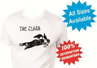the clash give them enough rope Mens T Shirt New White Custom Print 