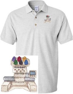 COMMERCIAL EMBROIDERY MACHINE OCCUPATION CAREER GOLF EMBROIDERED POLO 