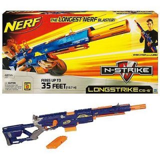 Nerf N Strike Longstrike CS 6 Dart Blaster in Dart Guns & Soft Darts 