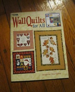 Wall Quilts for All by Leisure Arts. 12 designs. Nu condition. 48 