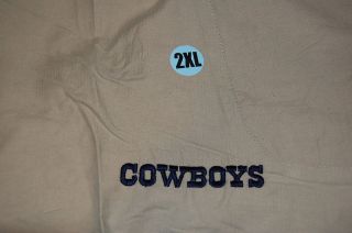 Dallas Cowboys Team Issued Reebok Tan Shorts 2X NFL NEW
