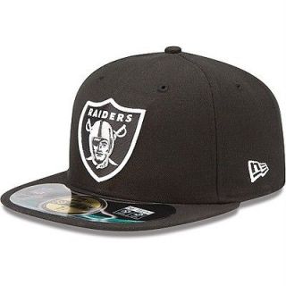   RAIDERS NFL NEW ERA 59FIFTY SIDELINE ON FIELD HAT CAP BLACK GAME