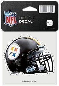 Pittsburgh Steelers NFL Wincraft 4x4 Die Cut Full Color Helmet Decal 