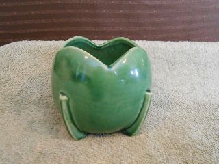 Vintage NELSON McCOY POTTERY 1940s Footed Tulip Bulb Planter Vase 