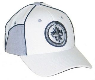 WINNIPEG JETS NHL HOCKEY WHITE CUT UP FLEX FIT FITTED HAT/CAP XL NEW